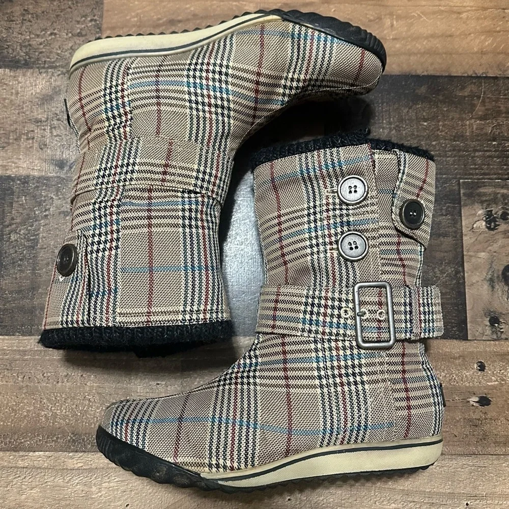 Sorel Milano Breve Plaid Waterproof Boots